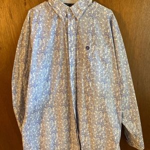 George Strait collection Wrangler button down shirt